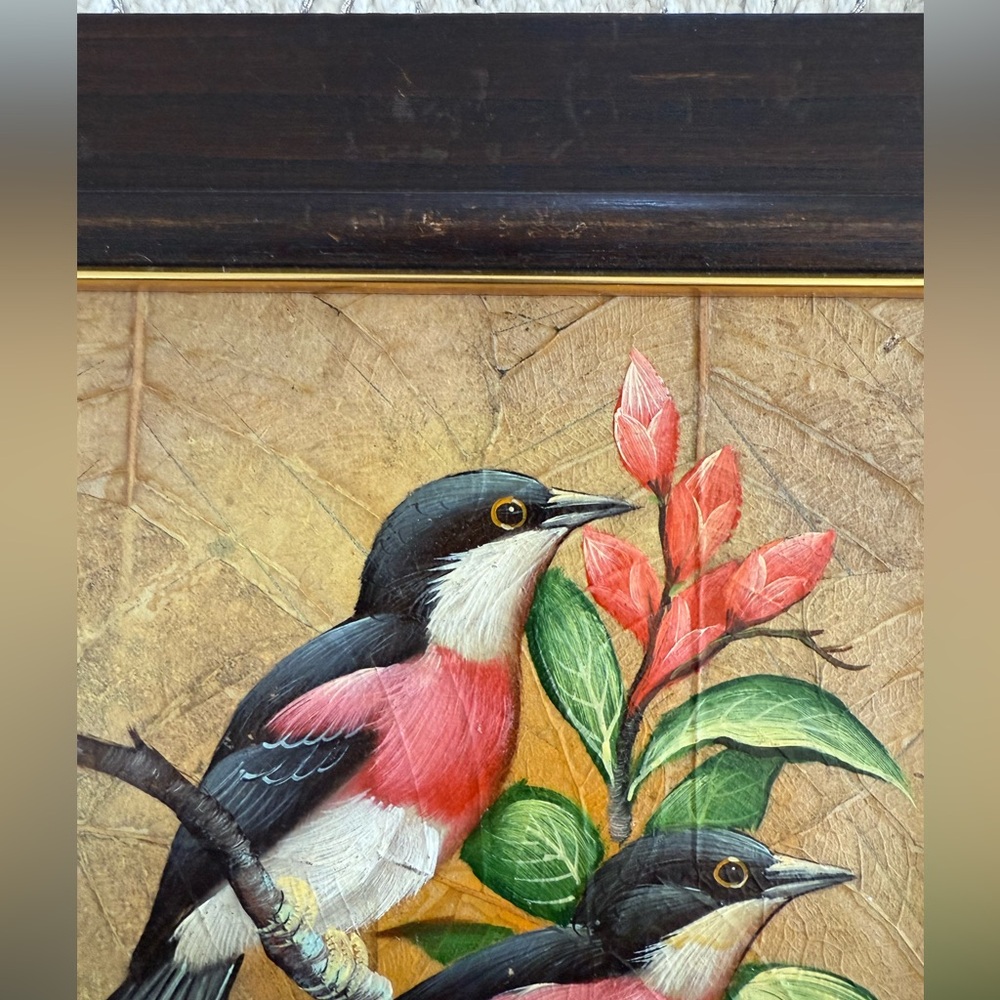 Vintage Colorful Mixed Media Birds Paintings - Picture 16 of 16